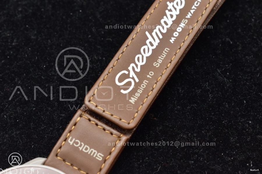 Nylon Quartz Swatch Strap Bioceramic Moonwatch On Omega X Mission Saturn To 1219